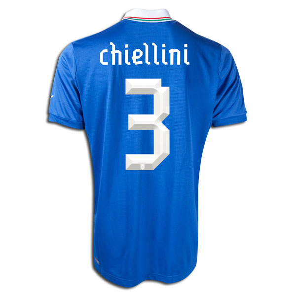2012-13 Italy Home Shirt (Chiellini 3)