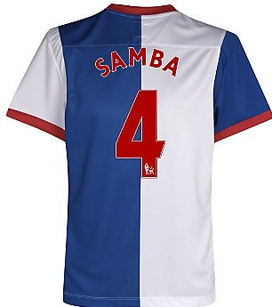2011-12 Blackburn Home Football Shirt (Samba 4)