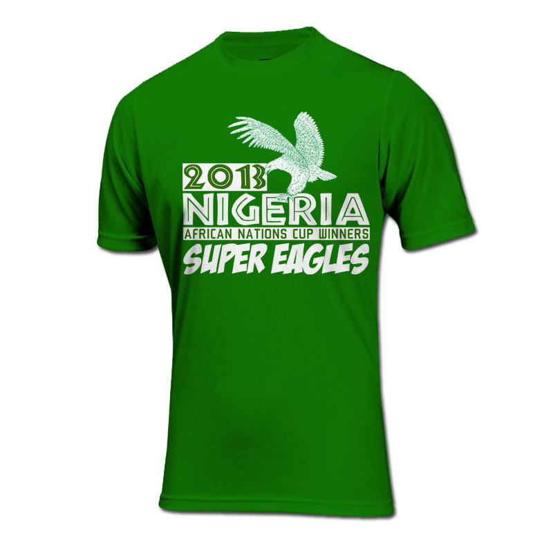 2013 Nigeria African Nations Winners TShirt (Green) [TSHIRTGREENKIDS