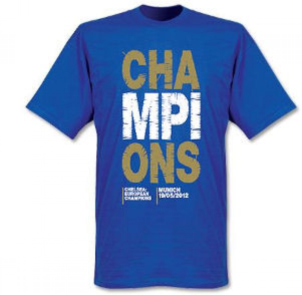 2012 Chelsea Champions T-Shirt (Blue)