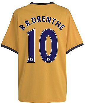 2011-12 Everton Away Football Shirt (R.R.Drenthe 10)
