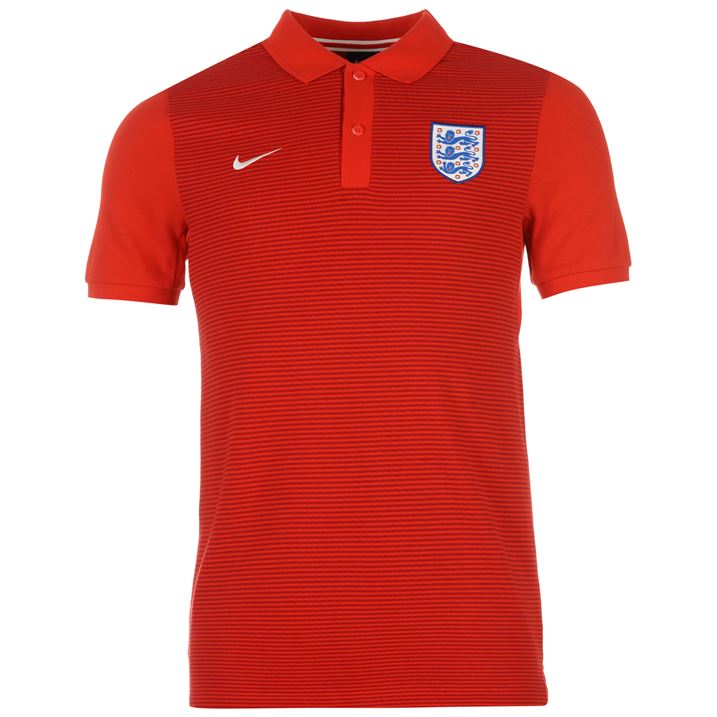 20162017 England Nike Authentic Grand Slam Slim Polo Shirt (Red)