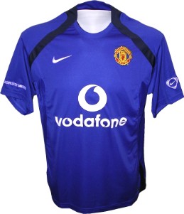 Man Utd S-S Dri-Fit Training - Blue 05-06