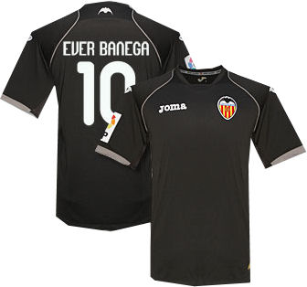 2011-12 Valencia Away Shirt (Ever Banega 10)