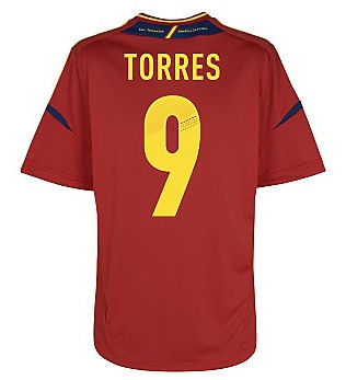 2012-13 Spain Home Shirt (Torres 9)