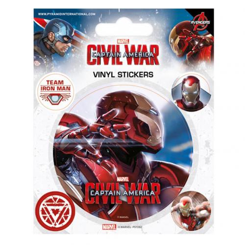Captain America Civil War Stickers Iron Man