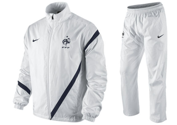 2012-13 France Nike Woven Tracksuit (White)