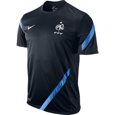 2012-13 France Nike Training Jersey (Black)