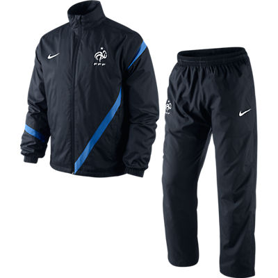 2012-13 France Nike Woven Tracksuit (Black)