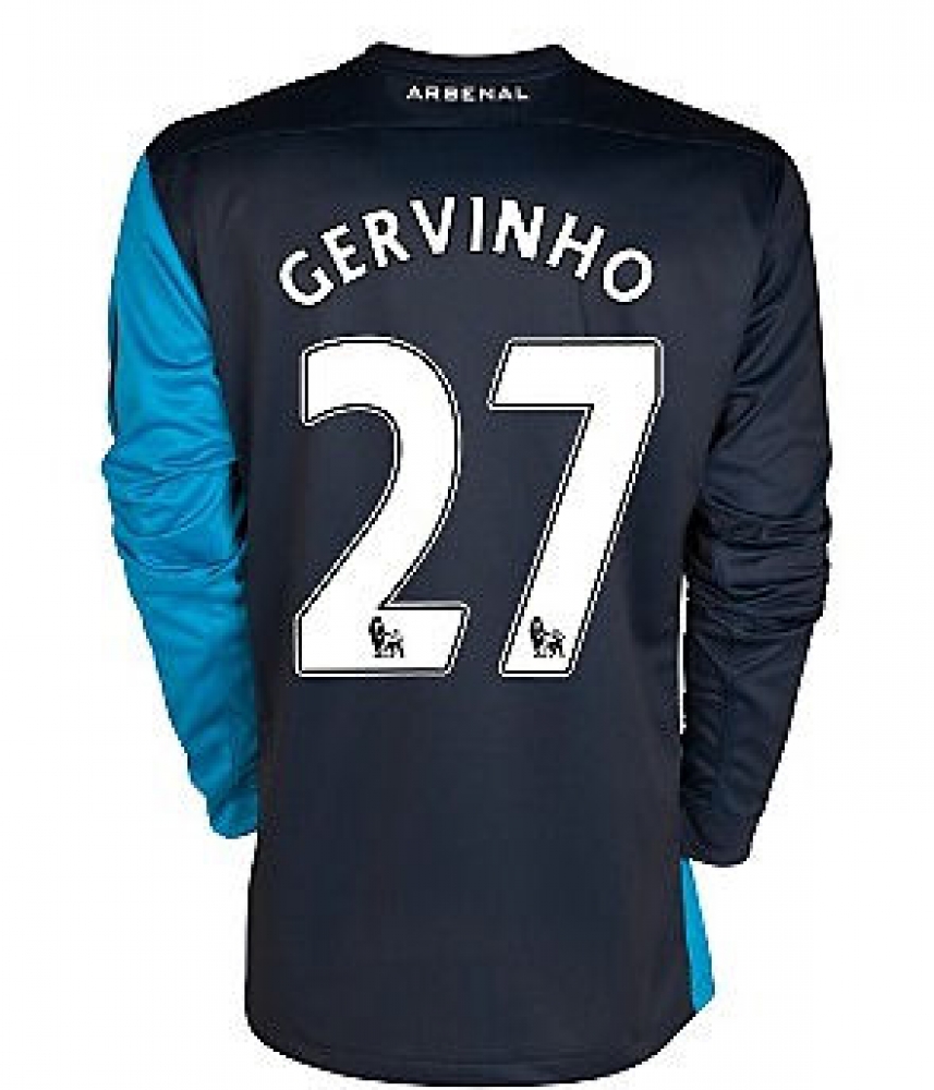 2011-12 Arsenal Long Sleeve Away Shirt (Gervinho 27)