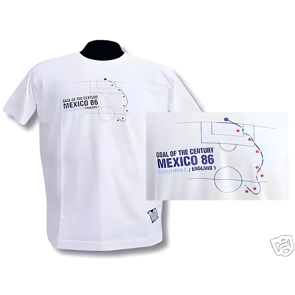 Maradona 39Goal of Century39 Tee white