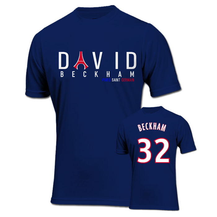 David Beckham PSG Eiffel Tower Tshirt (navy) [TSHIRTNAVYKIDS