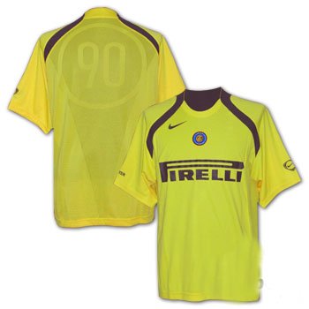Inter Milan Training shirt sponsored yellow 0506