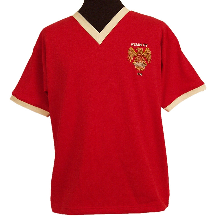 MANCHESTER UTD 1958 FA Cup Final Retro Football Shirt Retro Foot