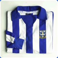 SHEFFIELD WEDNESDAY 1970S STRIPE Retro Football Shirts