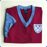 West Ham United Football Club 1950 - 1960 retro shirt