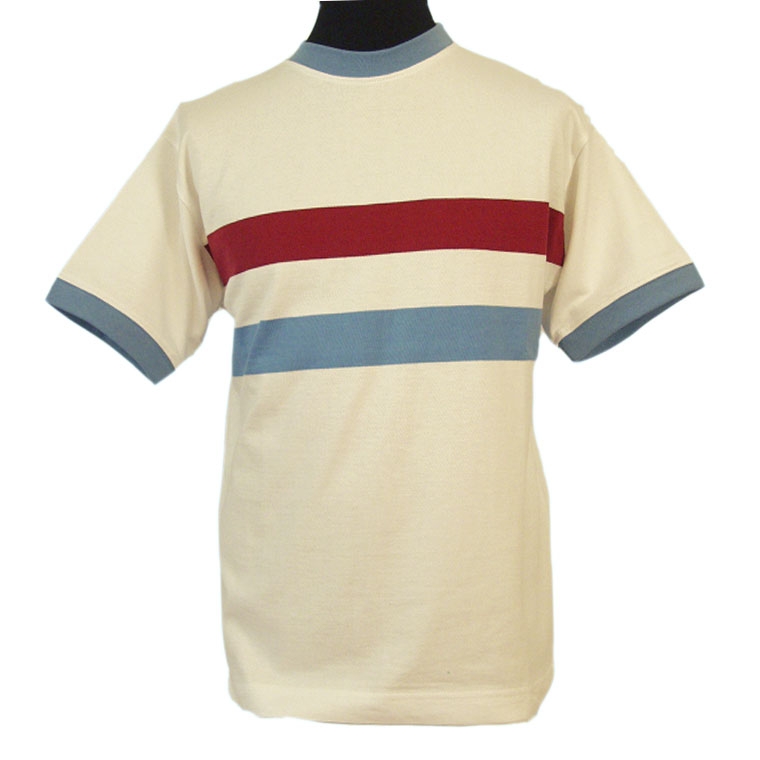 West Ham United Football Club 1960's retro away shirt