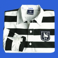 PRESTON NORTH END 1950'S HOOPED Retro Football Shirts