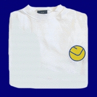 LEEDS UTD SMILEY MESH SHORT SLEEVE Retro Football Shirts