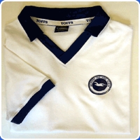 Brighton & Hove Albion Football Club 1970's retro away shirt