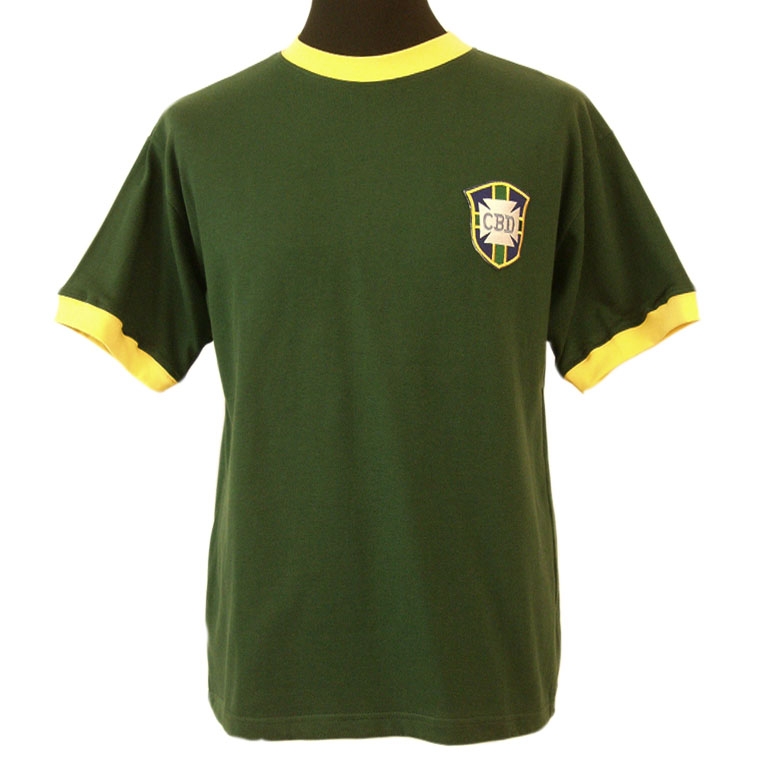 BRAZIL 1960S AWAY SHIRT Retro Football Shirts