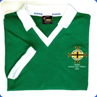 N.IRELAND 82 WORLD CUP Retro Football Shirts