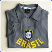 BRAZIL GREY GOALKEEPER Retro Football Shirts