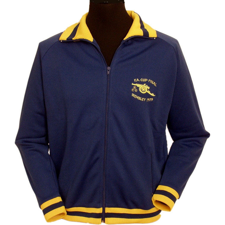 ARSENAL TRACK TOP 1979 CUP FINAL Retro Football Shirts