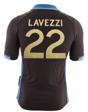 2011-12 Napoli UCL Authentic Away Shirt (Lavezzi 22)