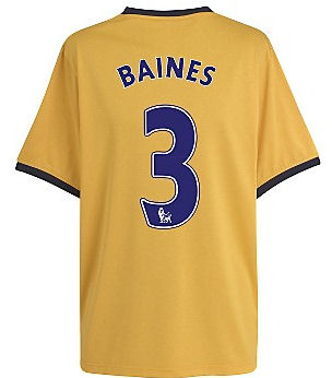 2011-12 Everton Away Football Shirt (Baines 3)