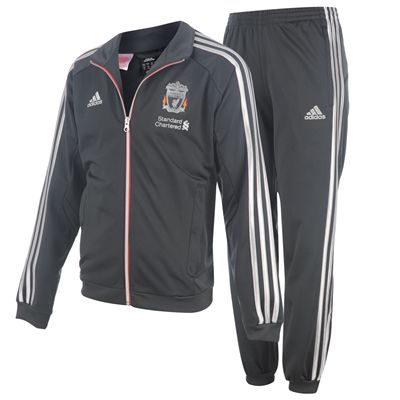 2011-12 Liverpool Adidas Tracksuit (Black) - Kids