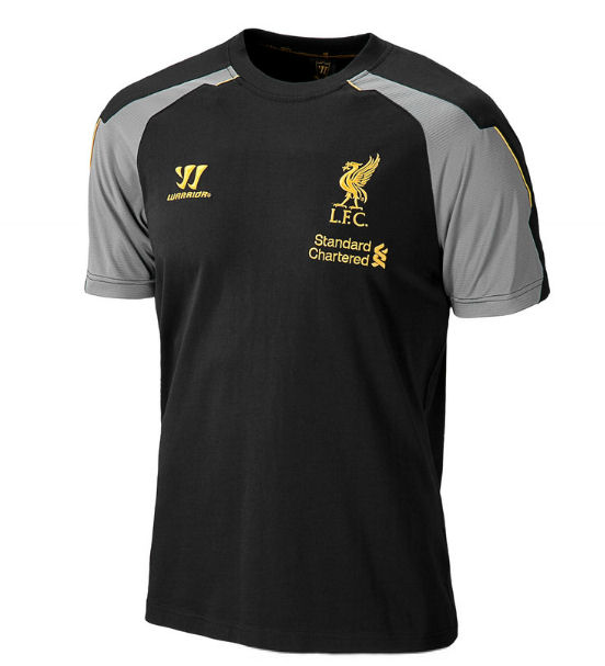 2013-14 Liverpool Warrior Cotton T-Shirt (Black)