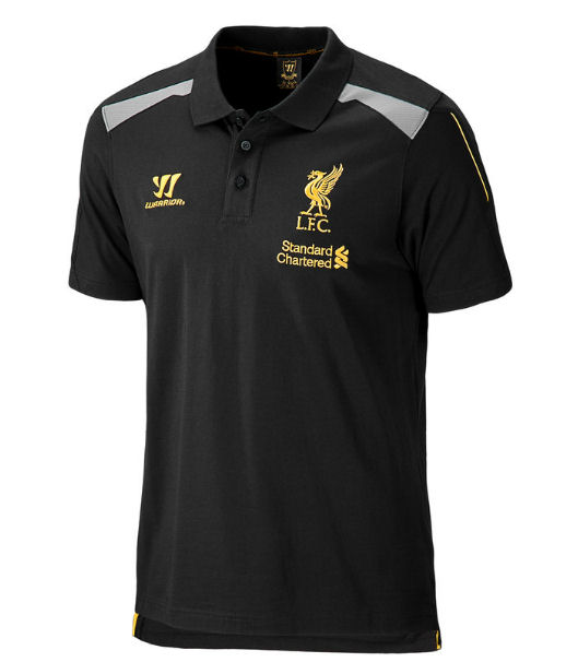 2013-14 Liverpool Warrior Polo Shirt (Black)