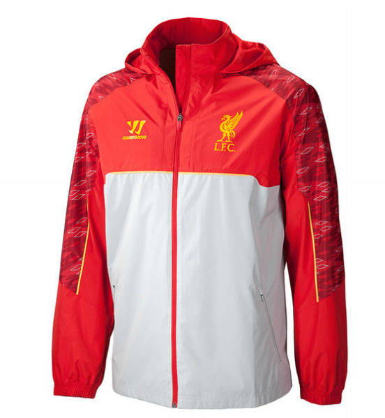 2013-14 Liverpool Warrior Rainjacket (Red-Grey)