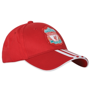2011-12 Liverpool Adidas 3 Stripe Baseball Cap (Red)