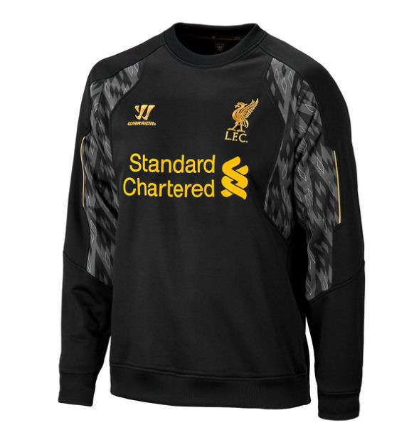 2013-14 Liverpool Warrior Sweat Top (Black)