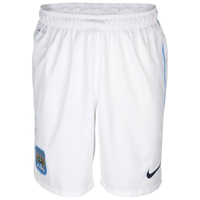 2013-14 Man City Home Nike Football Shorts (Kids)