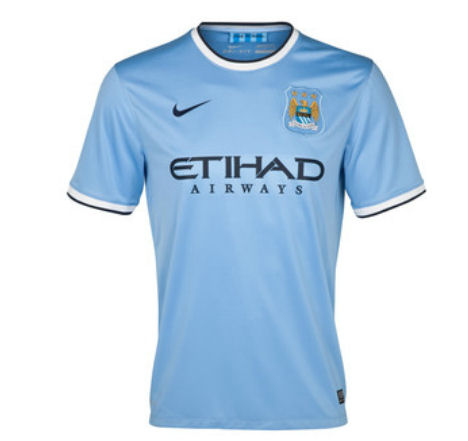 2013-14 Man City Home Nike Womens Shirt