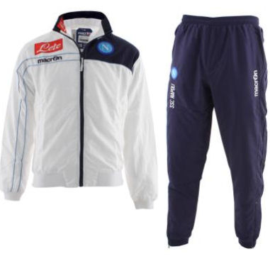 2011-12 Napoli Official Presentation Tracksuit (White)