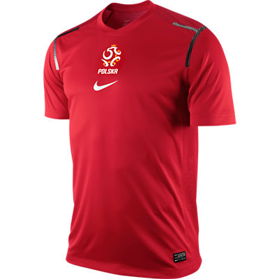 2012-13 Poland Nike Pre-Match Training Shirt (Red)