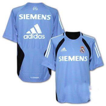 Real Madrid Training Shirt (sponsored) - blue 05/06