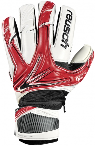 Reusch Keon D1 Ortho-Tec Goalkeeper Gloves (Fire Red)