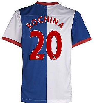 2011-12 Blackburn Home Football Shirt (Rochina 20)