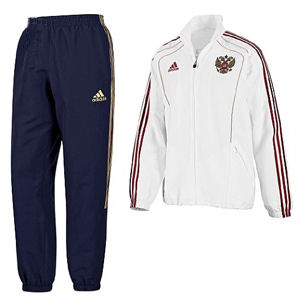 2011-12 Russia Adidas Presentation Tracksuit (White)