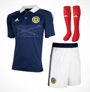 2012-13 Scotland Adidas Little Boys Home Mini Kit