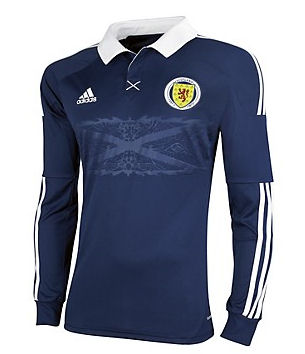 2012-13 Scotland Adidas Long Sleeve Home Shirt
