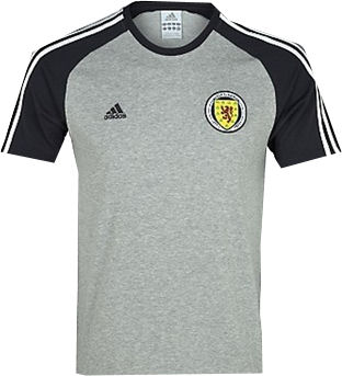 2012-13 Scotland Adidas Cotton Tee (Grey)