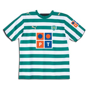 FootBall Shirts 06-07 Sporting Lisbon home - Click Image to Close