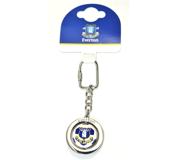 Everton Football Spinner Keyring