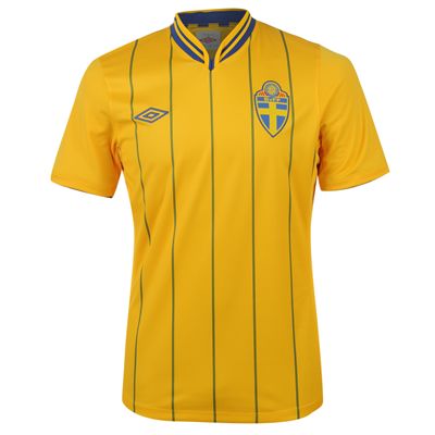 2012-13 Sweden Euro 2012 Home Football Shirt